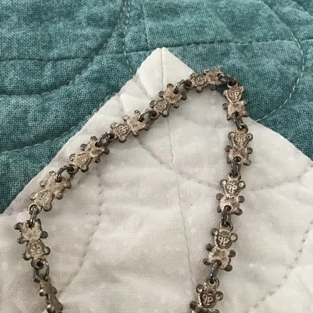 Girls Silver 925 Bear Design Link Bracelet - Picture 8 of 15